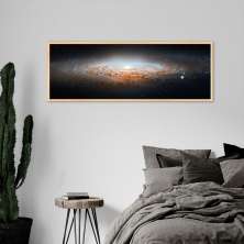 Quadro Galáxia Espiral NGC 26835 60x21 Caixa Marfim