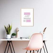 Quadro Girls just wanna be CEO 100x70 Filete Marfim