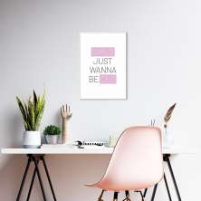 Quadro Girls just wanna be CEO 86x60 Filete Branco
