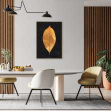 Quadro Gold Leaf 100x70 Filete Marfim