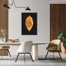 Quadro Gold Leaf 43x30 Filete Marrom