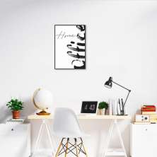 Quadro Home Office 100x70 Caixa Preto
