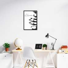 Quadro Home Office 86x60 Caixa Preto