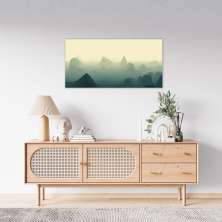 Quadro Horizonte Green Mountain 86x43 Sem Moldura