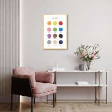 Quadro Infantil English Colors 86x60 Caixa Marfim