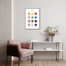 Quadro Infantil English Colors 86x60 Filete Marrom
