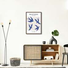 Quadro Matisse The Birds 60x43 Caixa Marrom