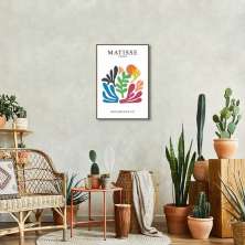 Quadro Matisse The Forms 100x70 Filete Marrom