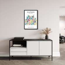 Quadro Matisse The Garden 100x70 Caixa Preto
