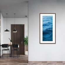 Quadro Oceano 120x60 Caixa Marrom