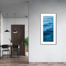 Quadro Oceano 120x60 Filete Marrom