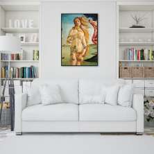 Quadro The Birth of Venus Tattooed 100x70 Filete Preto