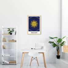 Quadro The Sun Tarot 86x60 Caixa Marfim