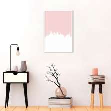 Quadro Tinta Rose 100x70 Caixa Branco