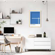 Quadro Tipos de Quadra Padel 60x43 Caixa Marfim