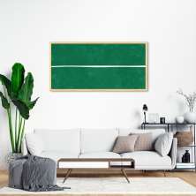 Quadro Verde Linha Minimalista 100x50 Caixa Marfim