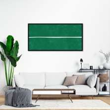 Quadro Verde Linha Minimalista 100x50 Caixa Preto