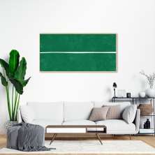 Quadro Verde Linha Minimalista 86x43 Filete Marfim
