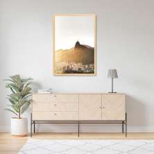 Quadro Visão Cidade Rio de Janeiro 43x30 Caixa Marfim