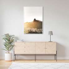 Quadro Visão Cidade Rio de Janeiro 43x30 Filete Branco