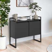 Aparador Buffet Industrial Turquia Preto Onix