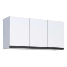Armário Aéreo para Cozinha 3 Portas Anori Branco
