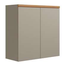 Armario Aereo 2 Portas NIce Jequitiba Gris