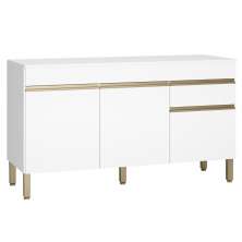 Balcão com Tampo e 3 Portas Leicester Supremo