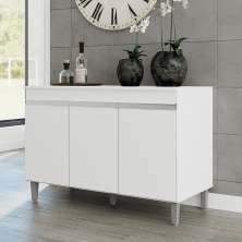Balcão de Cozinha 3 Portas Northampton Branco