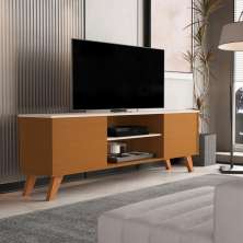 Bancada TVs 60 Polegadas Los Angeles Cedro Off White