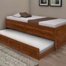 Bicama com Gaveta Nottingham Castanho