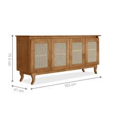 Buffet Aparador 4 Portas Brighton Imbuia
