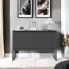 Buffet Classico com 3 Portas Veneza Preto Onix