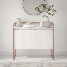 Buffet Industrial para Sala Irlanda Branco Cobre