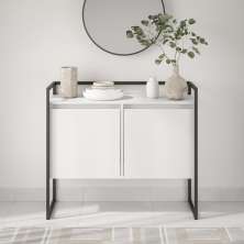 Buffet Industrial para Sala Irlanda Branco Preto