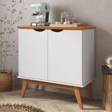 Buffet com 2 Portas Colombo Branco Acetinado