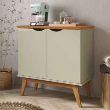 Buffet com 2 Portas Colombo Branco Off White Cinamomo