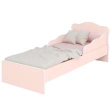 Cama Infatil com Proteção Lateral Milão Rosa Acetinado