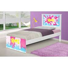 Cama Juvenil Massinha Meninas com Colchão