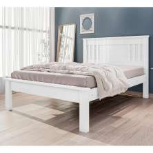 Cama de Casal com pés Itaguaí Branco