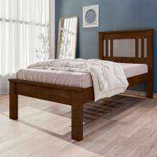 Cama de Solteiro Flex Com Colchão Macaé Malbec Off White