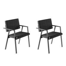 Conjunto 2 Poltrona Podium Plus Space Preto