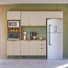 Conjunto Cozinha Compacta Greendale Jequitiba Off White