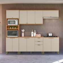 Conjunto Cozinha Compacta Munique Jequitiba Off White