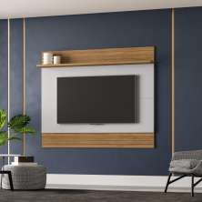 Conjunto Painel e Rack Hawkings Cinamomo Off White
