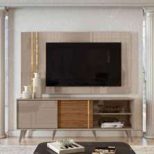 Conjunto Painel e Rack Terminus Fendi Naturale
