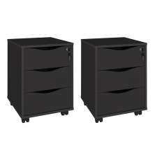 Conjunto de Gaveteiros Warrignton Preto