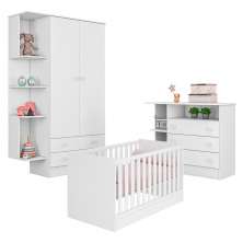 Conjunto de Quarto Infantil Mons Branco Branco