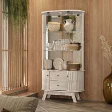Cristaleira 4 Portas Hennessy Calcata Off White