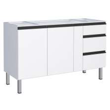 Gabinete de Cozinha para Pia 2 Portas Cambé Branco